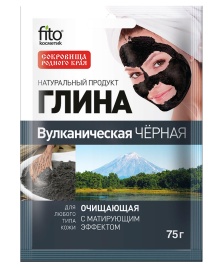 Глина 75г Черная Вулканическая очищ.