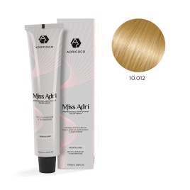 ADRICOCO Крем-краска д/вол Miss Adri 10.012 Платин. блонд прозр. пепел.перлам 100мл