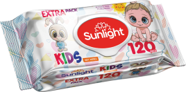 SUNLIGHT BABY Салф.влажн.120шт.Зайчик (клапан)