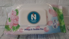 NATURAL FRESH Салф.влажн.72шт.РОЗА (клапан)