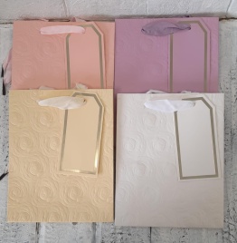 Пакет подарочный однотонный 12*15  Роза.