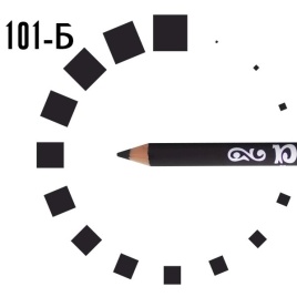 Ресничка Кар-ш д/глаз №101 Б черный (Чехия)