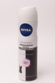 НИВ дез-спрей жен. Клер невидим. защ. д/черн. и д/бел. 150 мл
