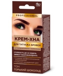 Краска д/бр/ресн.Крем-хна ТАТУАЖ 1+1,5мл. Гор.шоколад