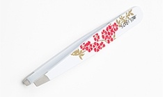 SS АТ-9911 Пинцет косой цветн.