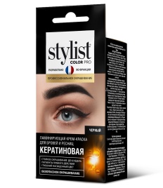 STYLIST Кр-кр ламинир.д/бровей/ресниц 2х2мл Черный