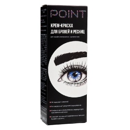 POINT Крем-краска д/бров/рес. Коричн 50/30мл.