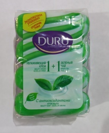 DURU т/мыло 1+1 4х80г Зеленый чай