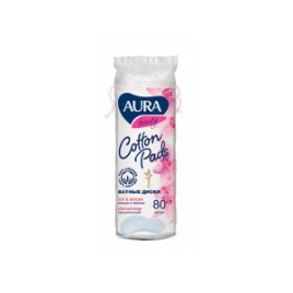 Аура Beauty Диски ватные 80шт.