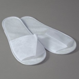 ELEGREEN Тапочки однораз.Стандарт Лайт белые 4мм открыт.мыс (1пара)