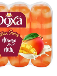 DOXA Мыло туалет. экопак 2-х цв.4х75г Манго/Молоко