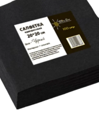 WL Сп.Салф.однораз.черн.20*20 (100)пачка