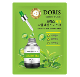 JIGOTT Маска ткан. DORIS GREEN TEA REAL ESSENCE MASK, 25мл Зел.чай