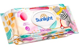 SUNLIGHT BABY Салф.влажн.120шт.Мишка (клапан)
