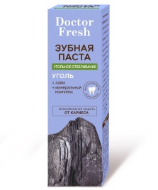 З/паста Doctor Fresh 75мл Угольное отбел.