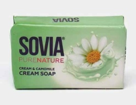 SOVIA  Мыло туалетное 90г Сream and Camomile (Крем/Ромашка)