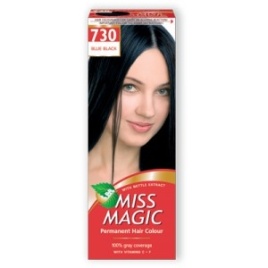 Гель-краска д/вол Miss Magic №730 сине-черный