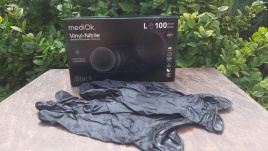 mediOk.Перчатки Vinyl Synthetic (Vitryle) 100шт.Черные L