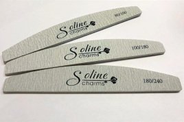 SOLINE Пилка капля широкая  серая 180/240 17,8см 50шт