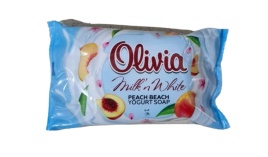 ALVIERO Мыло туалет.140г Молочно-белый персиковый пляж