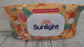 SUNLIGHT BABY Салф.влажн.72шт.ECO Жираф (клапан)