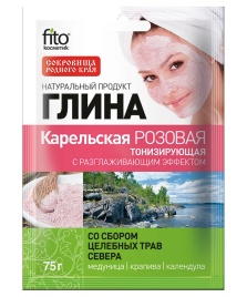 Глина 75г Розовая Карельская тонизир.