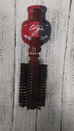 TOGU 3512 Расческа дерев.груглая с натур.щет.средняя