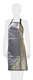 DEWAL BV00018 Фартук мастера д/окраш.ПВХ сереб. 67х86см