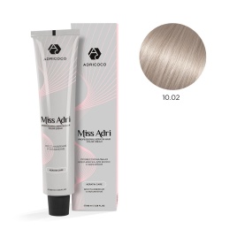 ADRICOCO Крем-краска д/вол Miss Adri 10.02 Платин. блонд прозр. фиолет. 100мл