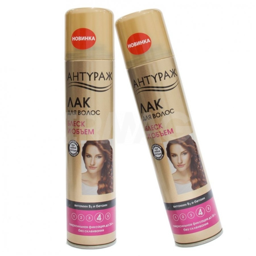 Антураж лак *Блеск и уход 250мл (розовый) фото 2