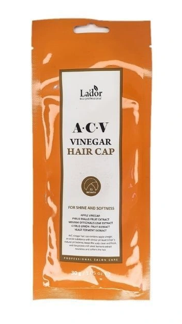 LA'DOR Маска-шапка д/вол.30мл Яблочный уксус фото 1