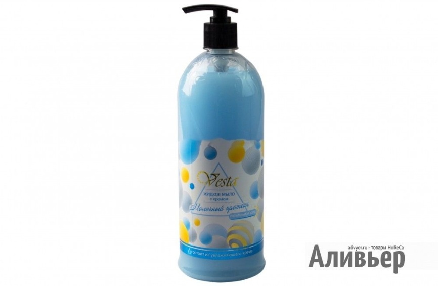 VESTA Мыло жидк.доз.1000мл Молочный протеин фото 1