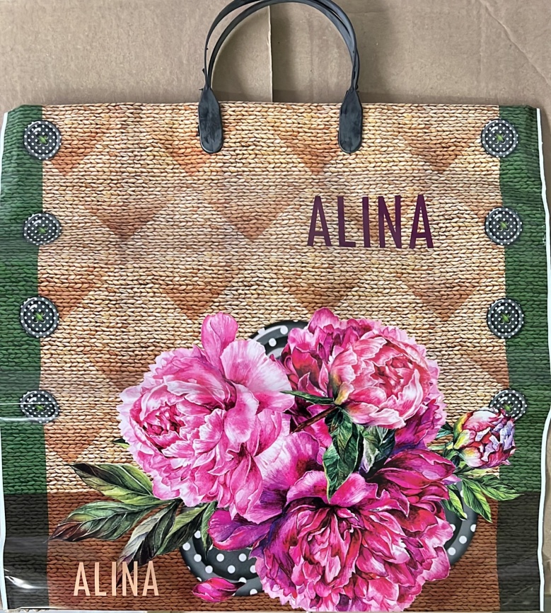 Пакет с пласт.ручк.малый 34*36  АЛИНА.(10) фото 1