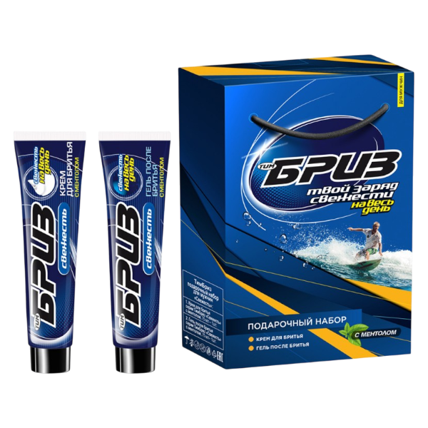 ПН №1265-2 БРИЗ Свежесть (кр д/бр 75+гель п/бр 75)  фото 1