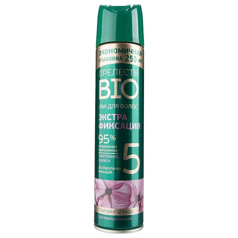 АР-Т ЛАК д/волос Прелесть-био 250 с/ф с экст. бамбук ЭКОНОМ фото 1