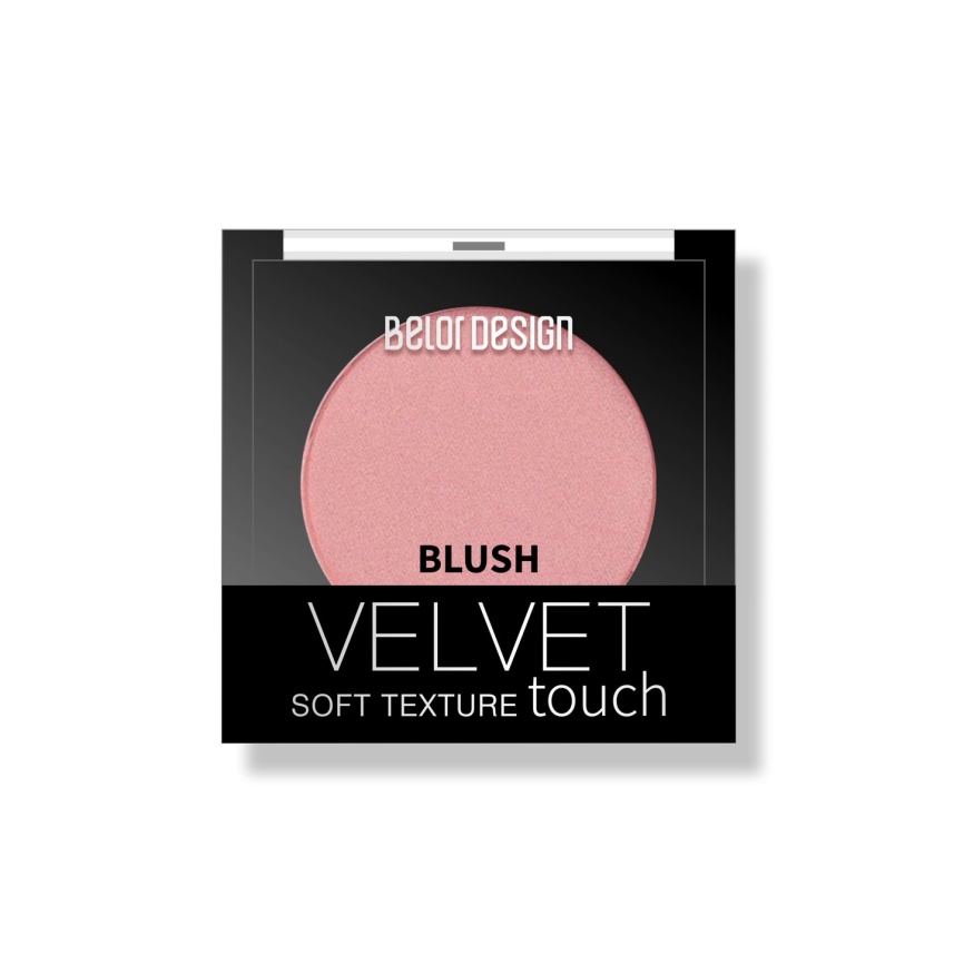 БЕЛ ДИЗ Румяна для лица Velvet Touch 3,6г (102) розово-персиковый фото 1