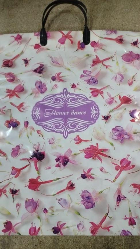 Пакет с пласт.ручк.больш.40*40 ФЛОВЕР (10) фото 1