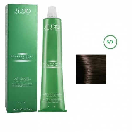 Kapous Studio Кр.-краска д/в 5.3 св.золот.коричн. фото 1