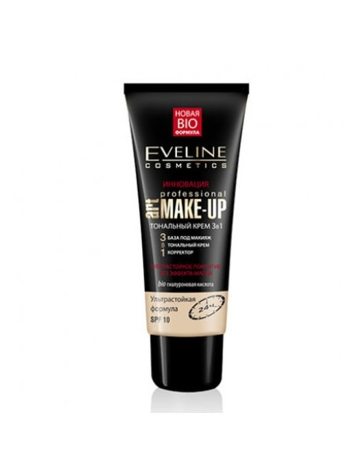 ЭВ Prof Art Make-up Крем тон 3в1 30мл св. беж. фото 1