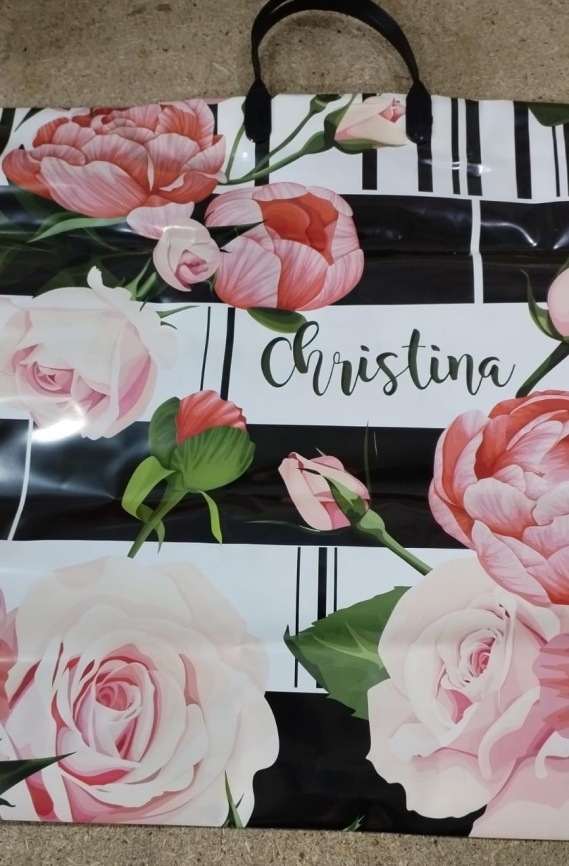 Пакет с пласт.ручк.больш.40*40 КРИСТИНА (10) фото 1