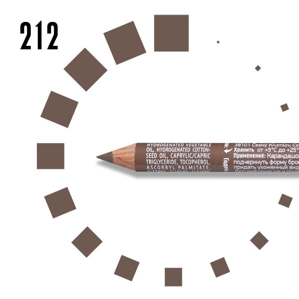 Ресничка Кар-ш д/бровей №212 серо-коричневый фото 1