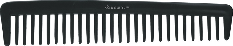 DEWAL CO-6021 Расческа рабочая Эконом редкозубая черная 18см фото 1