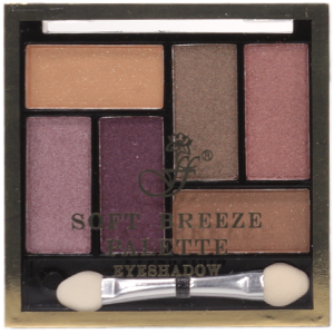 Ffleur  Тени д\век ЕР-06 6цв.№1 персик+фиолет+сирень+св.кор+лиловый+коричн.АКЦИЯ+ фото 1