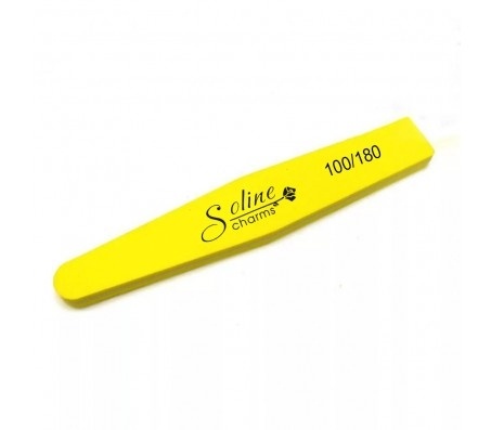 SOLINE Пилка-баф ромб 100/180 желтая (10шт.в уп.) фото 1