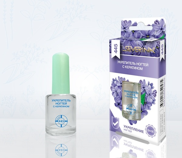 S-A №445 Укр-ль ногт.с кератин.(защ.база под лак) фото 1