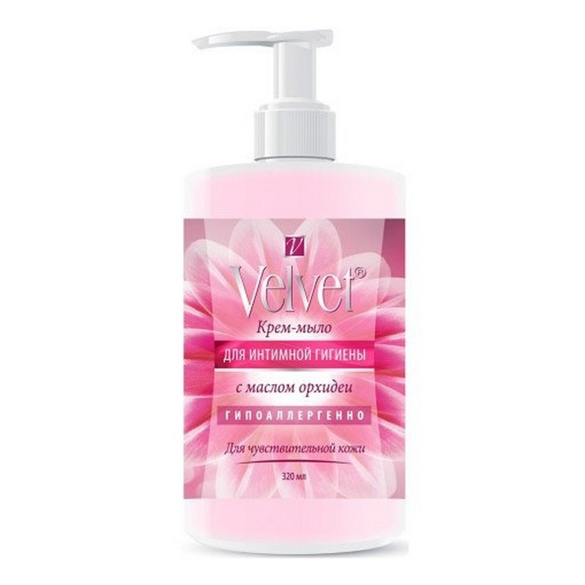 .Вельвет Мыло-крем д/интим.гигиены с экстр.орхидеи 320мл фото 1