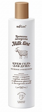 Milk Line Крем-гель д/душа Нежное очищ.400мл фото 1