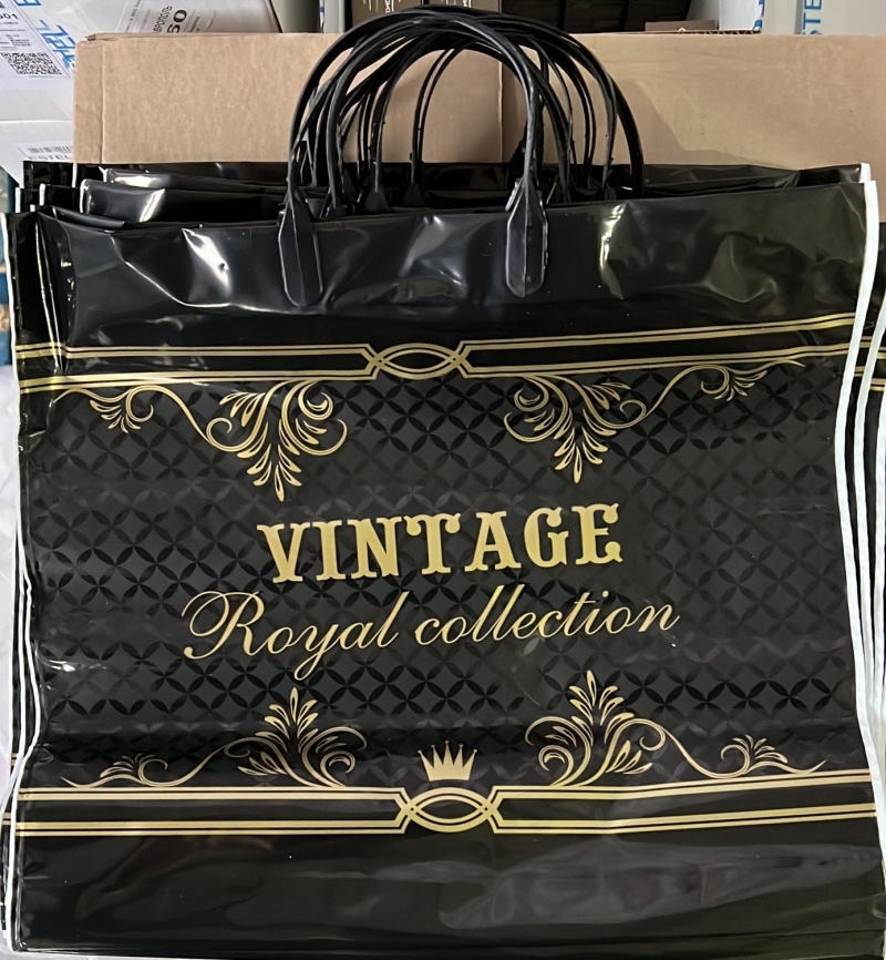 Пакет с пласт.ручк.малый 34*36 ВИТРАЖ (10) фото 1