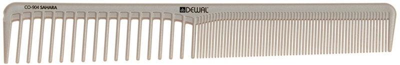 DEWAL CO-904-SAHARA Расческа рабочая комбинир., бежевая 17,5см фото 1