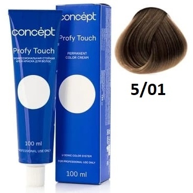 C-PT PROFY Touch Кр-краска 5.01 Темно-русый пепел. 100мл фото 1